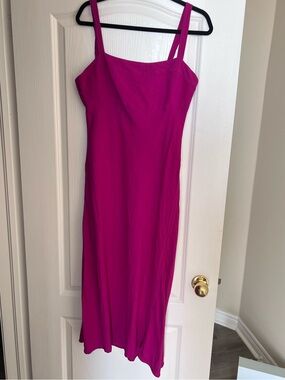 Fuschia Midi Dress from Massimo Dutti